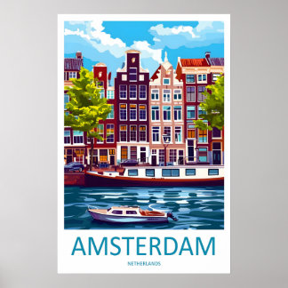 Amsterdam Travel Vintage Ski National Poster Park