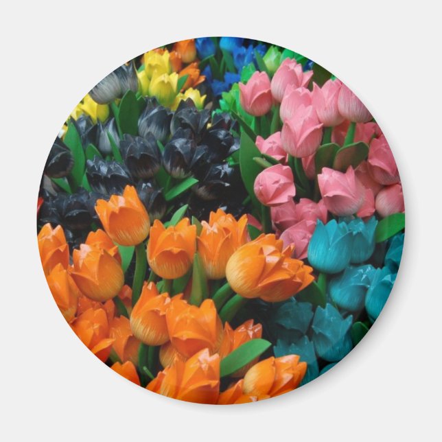 Amsterdam Tulips Magnet (Front)