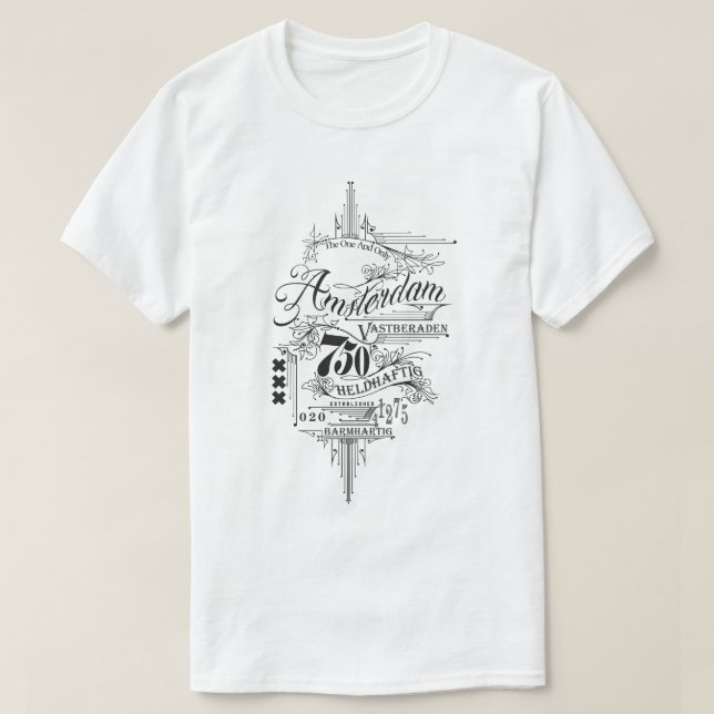 Amsterdam Vintage 750 T-Shirt (Design Front)