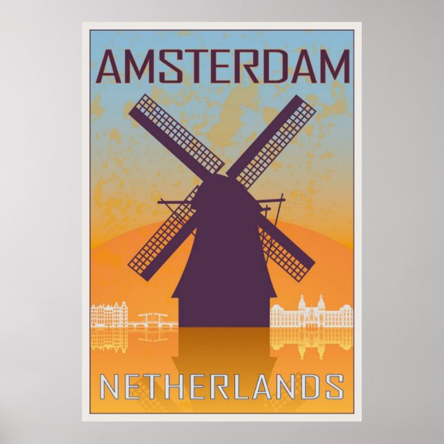 Amsterdam vintage poster (Front)