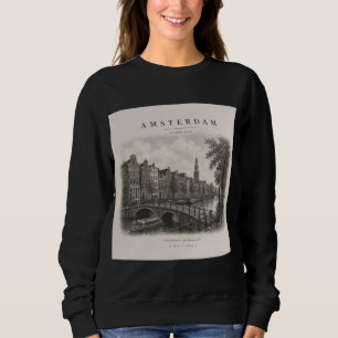 Amsterdam Vintage Travel City Design Sweatshirt