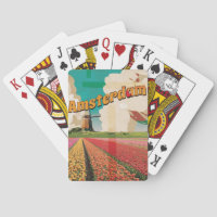 Amsterdam Vintage Travel Poster