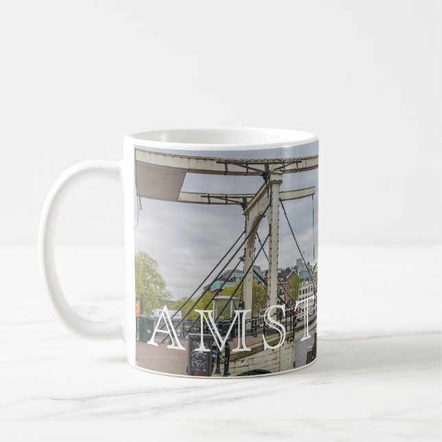 Amsterdam Walter Suskind Bridge view mug (Left)