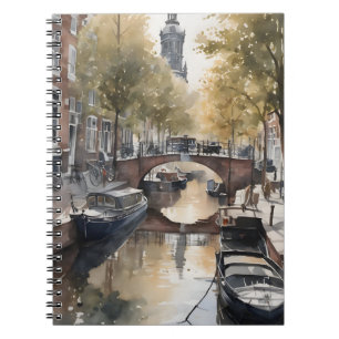 Amsterdam watercolor painting notebook