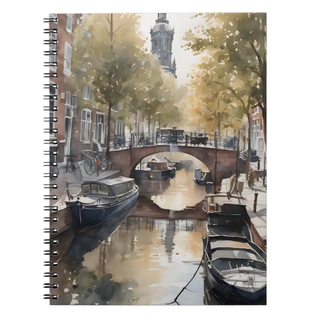 Amsterdam watercolor painting notebook (Front)
