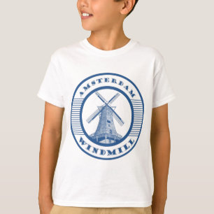 AMSTERDAM WINDMILL BLUE T-Shirt
