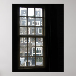 Amsterdam Window View Photo Poster Print