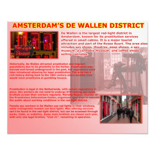Amsterdam's De Wallen District Photo Print
