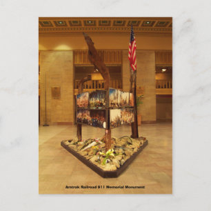 Amtrak Railroad 911 Memorial Monument Postcard