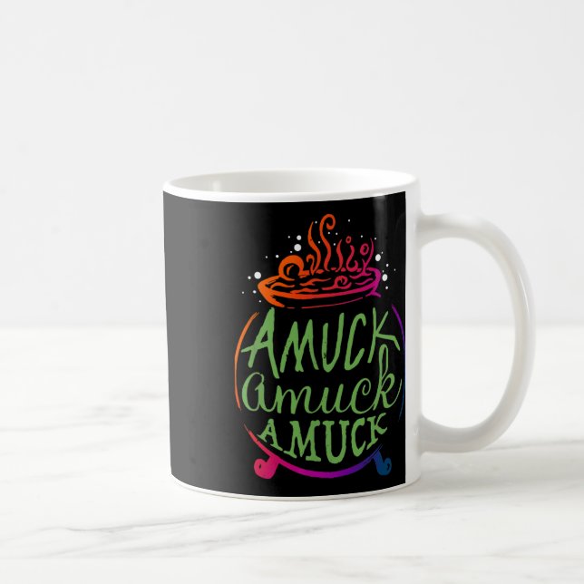 Amuck Amuck Amuck Fun Witch Halloween Gift  Coffee Mug (Right)
