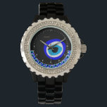 Amulet & Evil Eye Talisman, Turkish / Arabic Watch<br><div class="desc">WALL CLOCK (hamsa / خمسة‎): Evil Eye Talisman & Amulet for protection from negativity and good luck bringer. Traditionally originating from Arabic, Turkish, Greek tribes and protects you from any ill-will that could otherwise have a negative effect on your well-being or your life in general. The evil eye "curse" legend...</div>