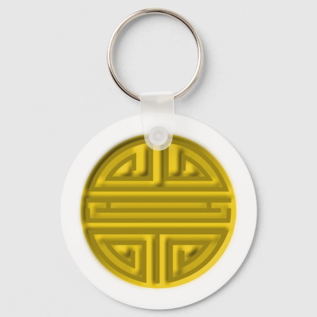 Amulett buddhistisch langes Leben amulet charm Key Ring (Front)