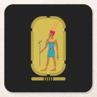 Amun God Of The Air Paper Coaster