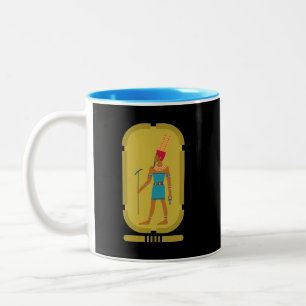 Amun God Of The Air Two-Tone Coffee Mug