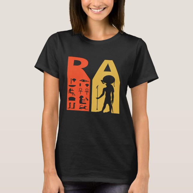 Amun Ra  Ancient Egypt God Of Sun Ra T-Shirt (Front)