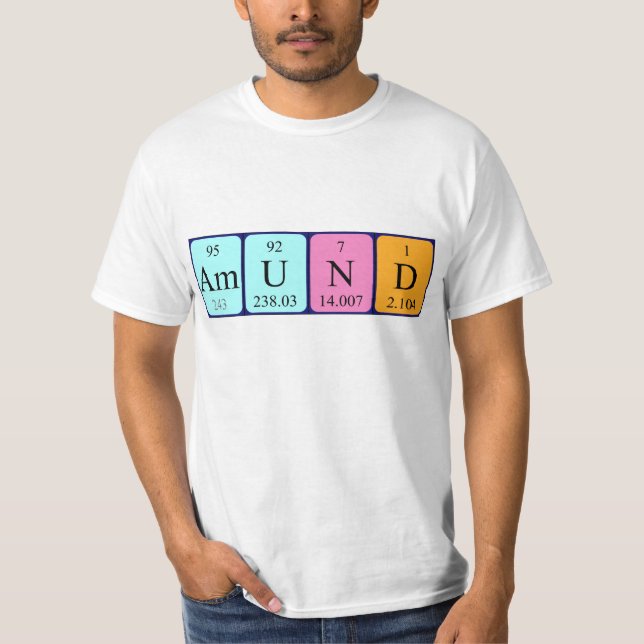 Amund periodic table name shirt (Front)