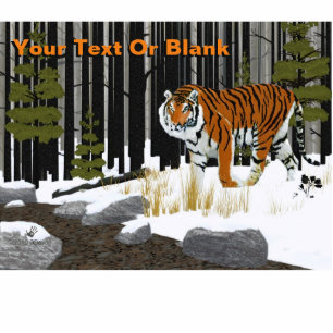 Amur (Siberian) Tiger Photo Sculpture Magnet