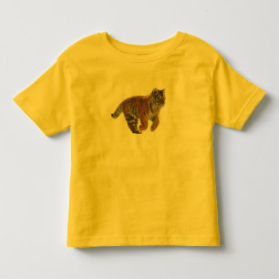 Amur Tiger Cub Fantasy Art Kids Wildlife Shirt