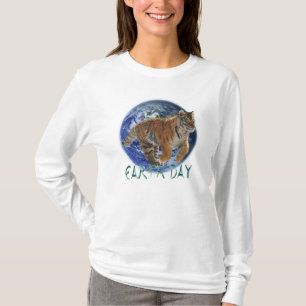 Amur Tiger Cub & Planet Earth Day Wildlife Shirt