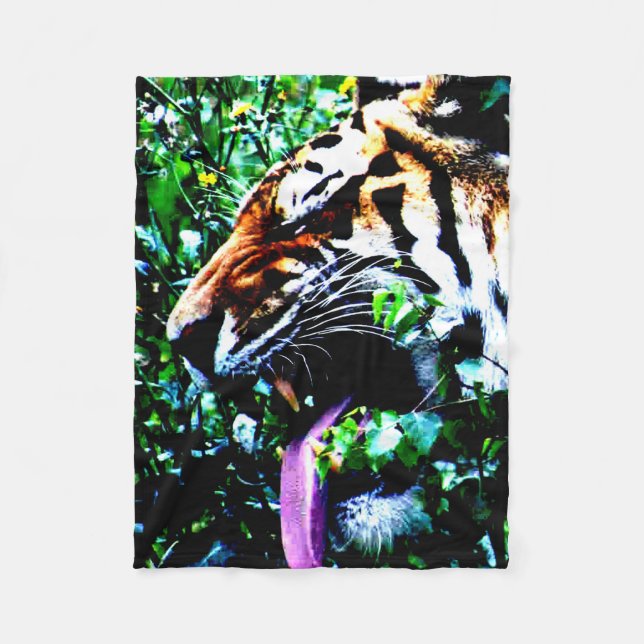 Amur Tiger fbcnm Fleece Blanket (Front)