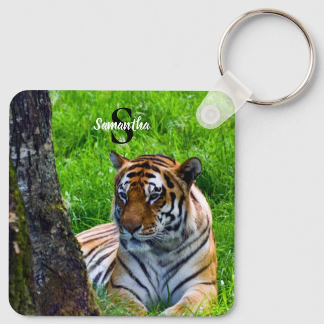 Amur Tiger Keyring (Back)