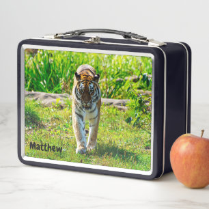 Amur Tiger Metal Lunchbox