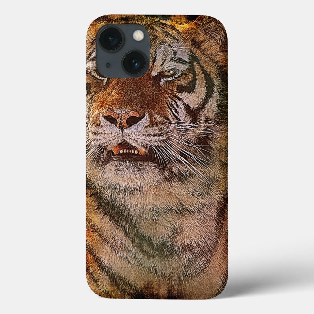 Amur Tiger Portrait Big Cat Wildlife Case (Back)