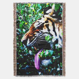 Amur Tiger tbcna Throw Blanket