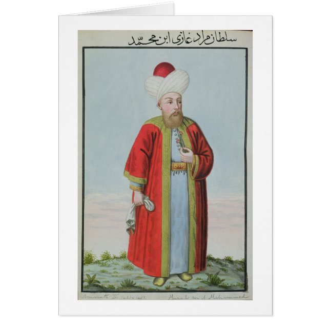 Amurath (Murad) II (1404-51) Sultan 1421-51, from (Front)