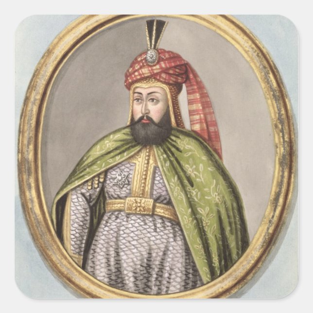Amurath (Murad) IV (1612-40) Sultan 1623-40, from Square Sticker (Front)