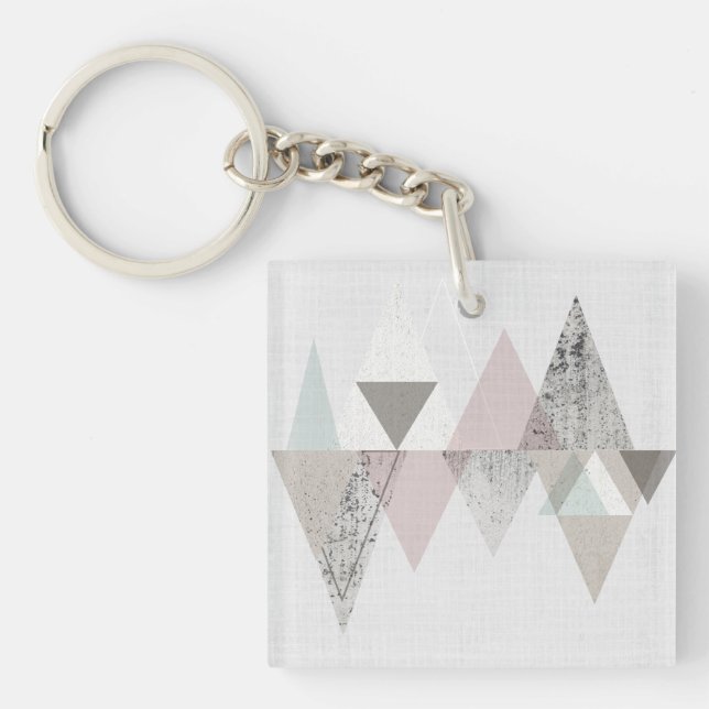 Amuse II | Geometric Modern Key Ring (Front)