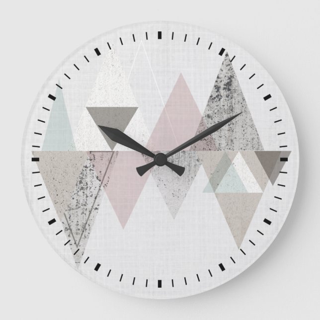 Amuse II | Geometric Modern Large Clock (Front)