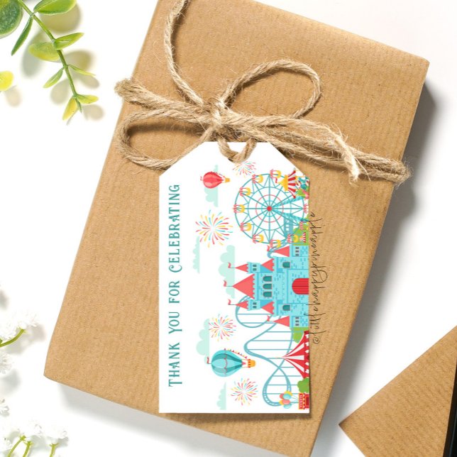 Amusement Park Birthday Gift Tags (Creator Uploaded)