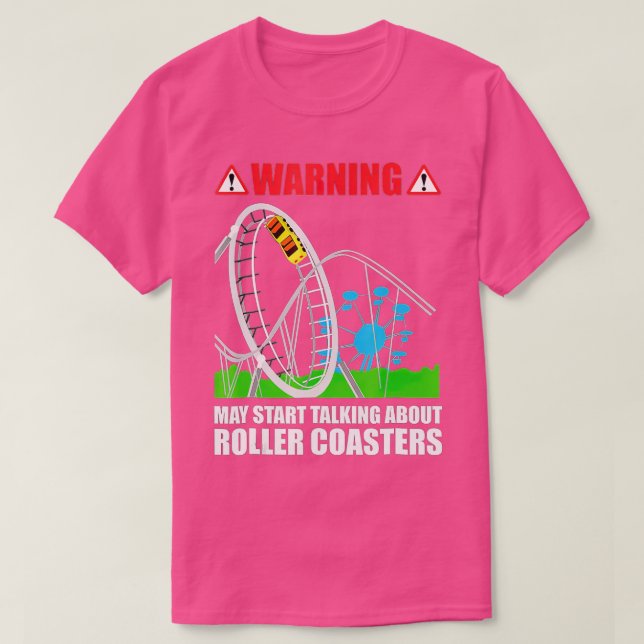 Amusement Park Family Vacation Roller Coaster Love T-Shirt (Design Front)