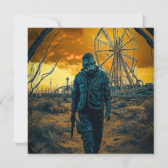 Amusement Park Holiday Card (Front)