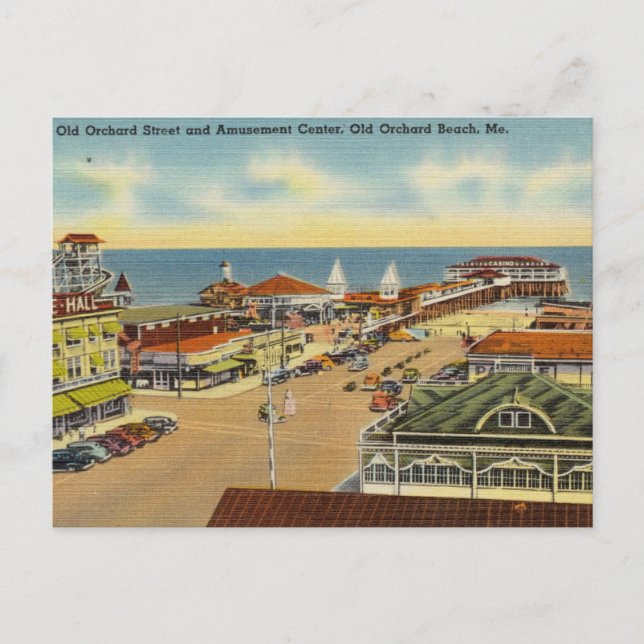 Amusement Park, Old Orchard Beach, Maine Postcard (Front)