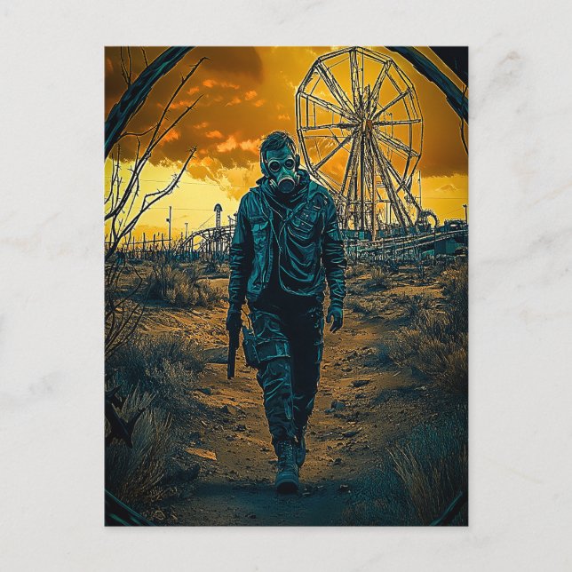 Amusement Park Postcard (Front)