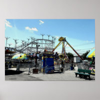 Amusement Park Roller Coaster Old Orchard Beach ME