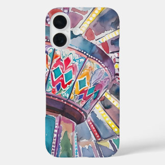 Amusement Park Swings Abstract Iphone Case