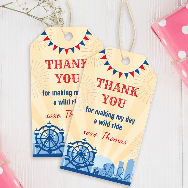 Amusement Park Thank you Favour Tag (Creator Uploaded)