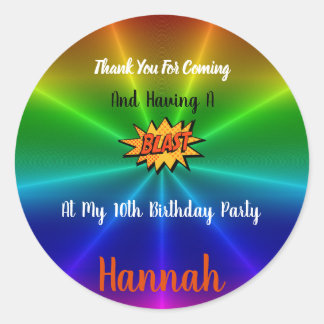 Amusement Park Thank You Sticker