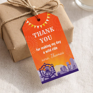 Amusement Park Thank you Tag