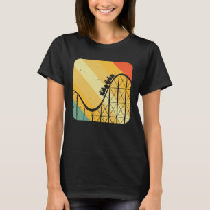 Amusement Park Theme Park  Vintage Roller Coaster T-Shirt