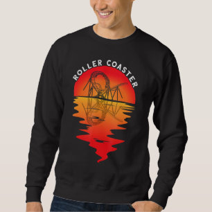 Amusement Park Thrillseeker Vintage Sunset Theme P Sweatshirt