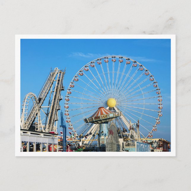 Amusement Park, Wildwood NJ, Vintage Postcard (Front)