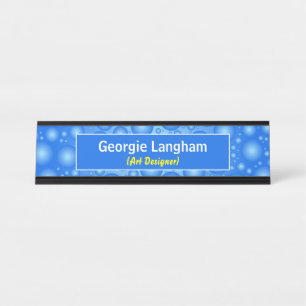 Amusing Bubble Effect Nameplate