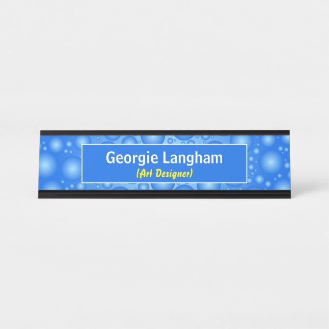 Amusing Bubble Effect Nameplate (Front)
