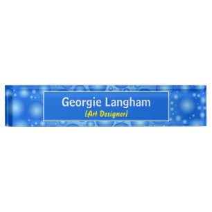 Amusing Bubble Effect Nameplate