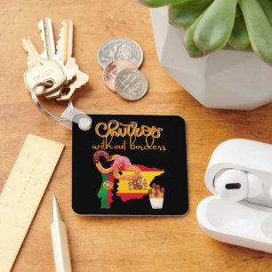 Amusing Churros Snack without Borders Key Ring