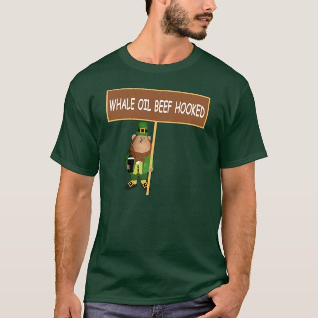 Amusing Irish leprechaun T-Shirt (Front)